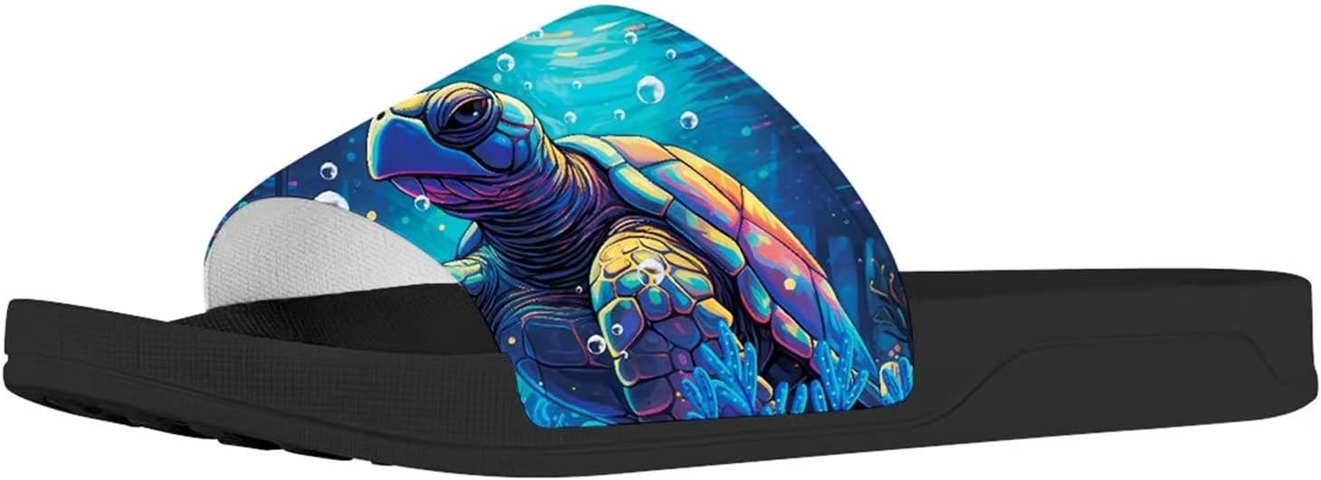 Мужские и женские слайд-сандалии Forchrinse с ярким тай-дай рисунком бабочки, легкие тапочки с открытым носком для комфорта, для дома и улицы, 3d Sea Turtle
Мужские и женские слайд-сандалии Forchrinse с ярким тай-дай рисунком бабочки, легкие тапочки с открытым носком для комфорта, для дома и улицы, 3d Sea Turtle