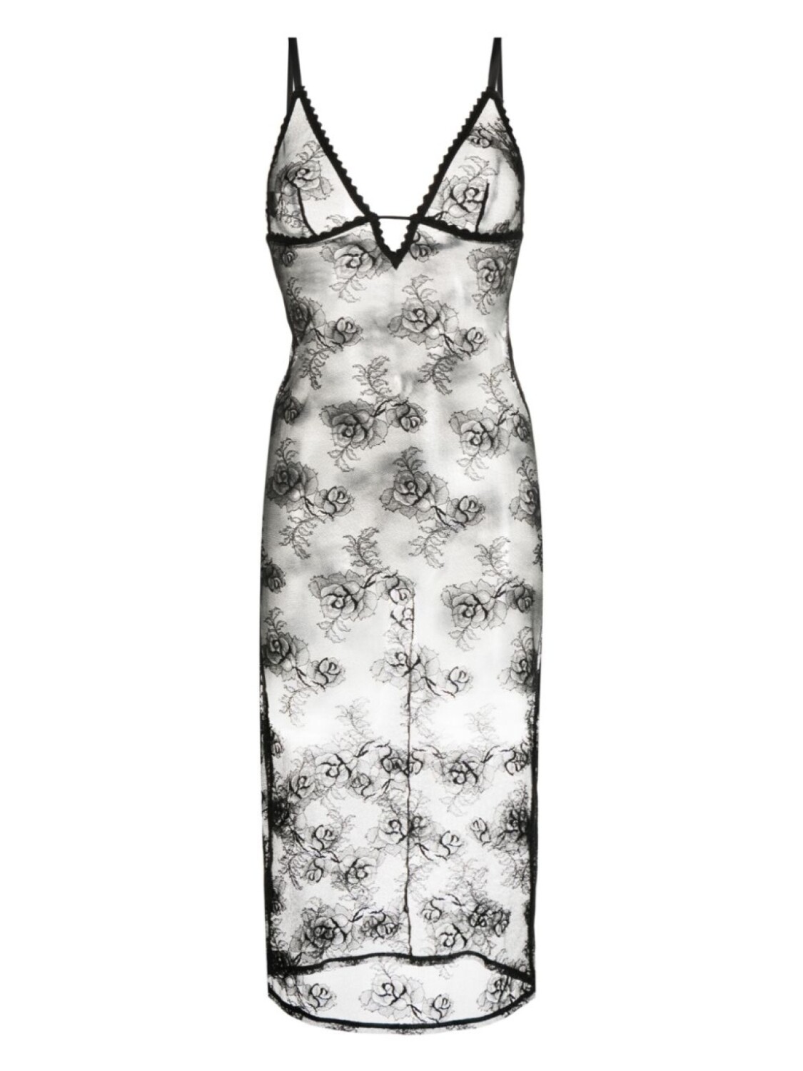 Кружевное платье-комбинация Bouquet Fleur Du Mal, черный
Кружевное платье-комбинация Bouquet Fleur Du Mal, черный