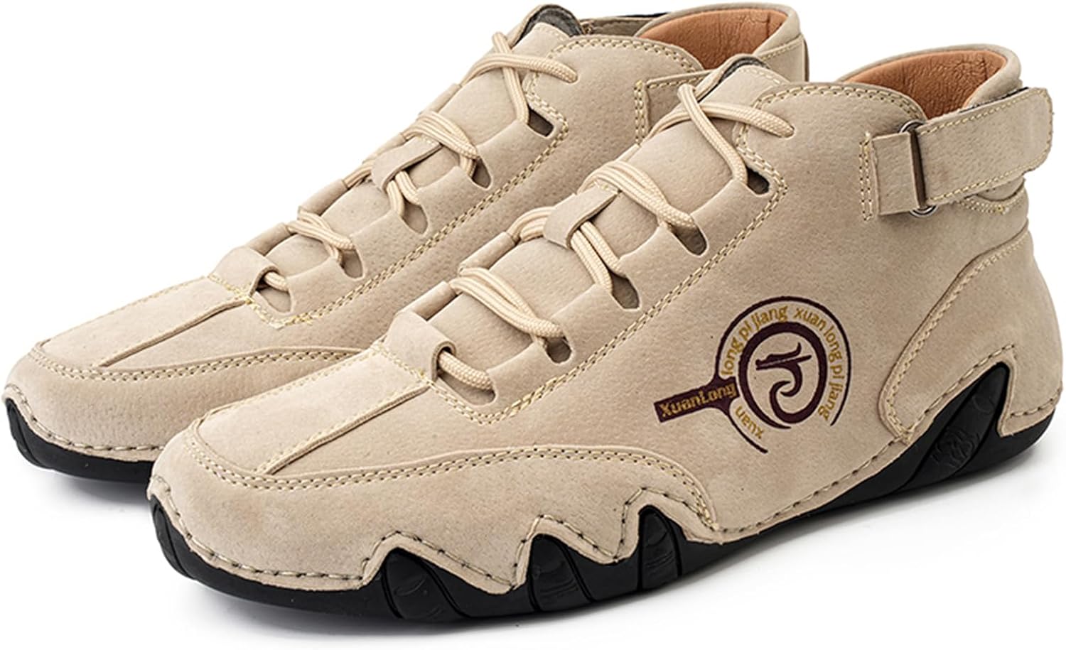 Мужские водонепроницаемые кожаные высокие кеды ручной работы, ботинки Чукка для ходьбы и походов, утепленные повседневные ботинки до щиколотки Abborora, песочный
Мужские водонепроницаемые кожаные высокие кеды ручной работы, ботинки Чукка для ходьбы и походов, утепленные повседневные ботинки до щиколотки Abborora, песочный