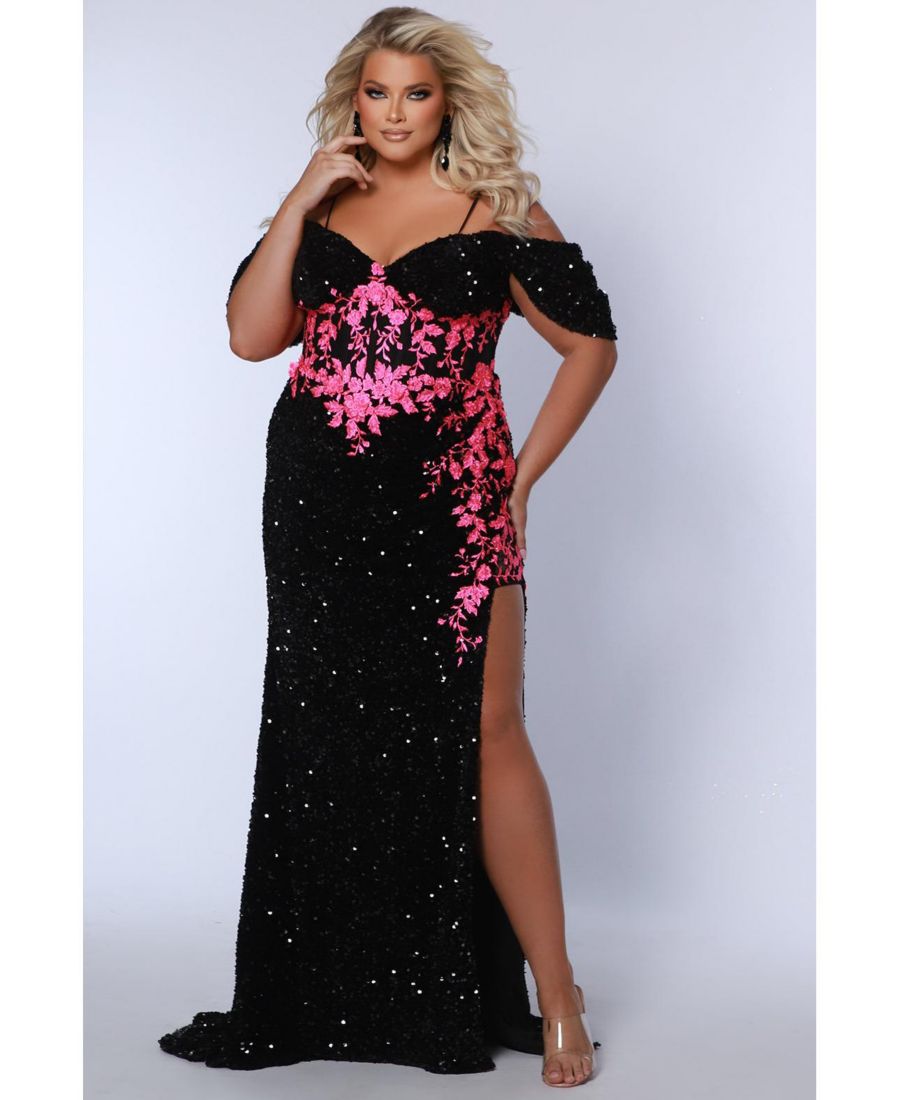 Женское приталенное вечернее платье Venom, расшитое пайетками и кружевом Johnathan Kayne for Sydney's Closet, Pink/black
Женское приталенное вечернее платье Venom, расшитое пайетками и кружевом Johnathan Kayne for Sydney's Closet, Pink/black