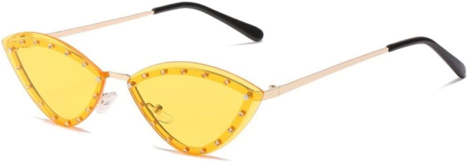 Солнцезащитные очки MUTYNE в форме треугольника «кошачий глаз», без оправы из сплава, с блестящими кристаллами, женские, уникальные, элегантные, зеленые со стразами, Gold Yellow
Солнцезащитные очки MUTYNE в форме треугольника «кошачий глаз», без оправы из сплава, с блестящими кристаллами, женские, уникальные, элегантные, зеленые со стразами, Gold Yellow