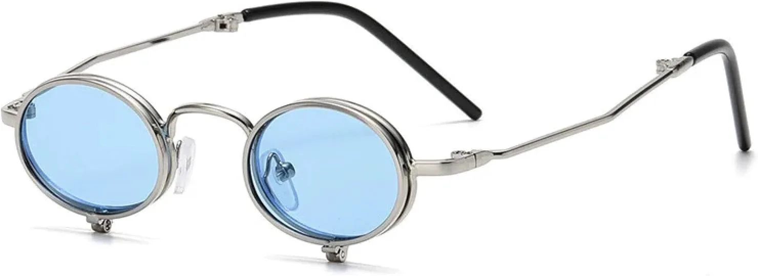 Солнцезащитные очки в стиле стимпанк для мужчин, маленькая металлическая оправа, женские ретро-очки с защитой от УФ-излучения UV400 TOIPASTN, C2silver-blue
Солнцезащитные очки в стиле стимпанк для мужчин, маленькая металлическая оправа, женские ретро-очки с защитой от УФ-излучения UV400 TOIPASTN, C2silver-blue