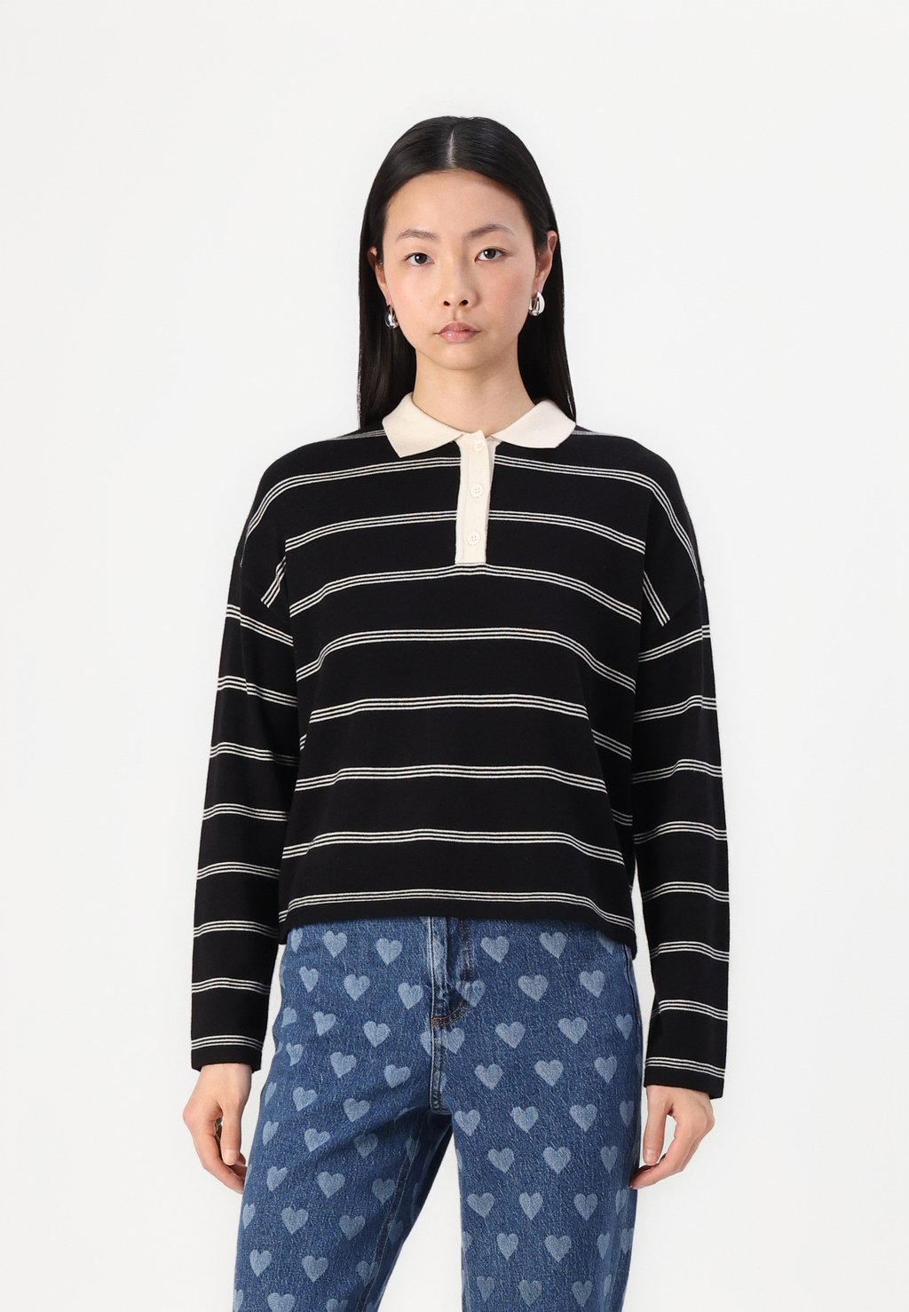 Рубашка поло VMSTJERNI Vero Moda, черный 
Рубашка поло VMSTJERNI Vero Moda, черный