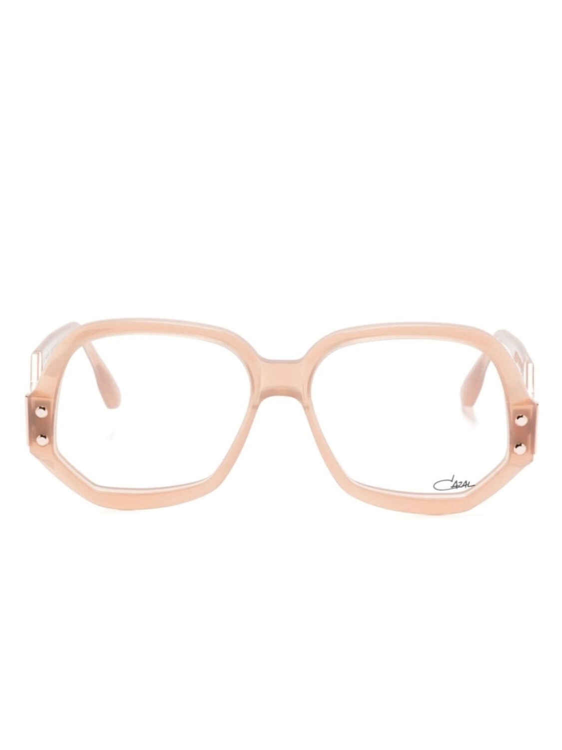 Cazal солнцезащитные очки в геометричной оправе, розовый 
Cazal солнцезащитные очки в геометричной оправе, розовый