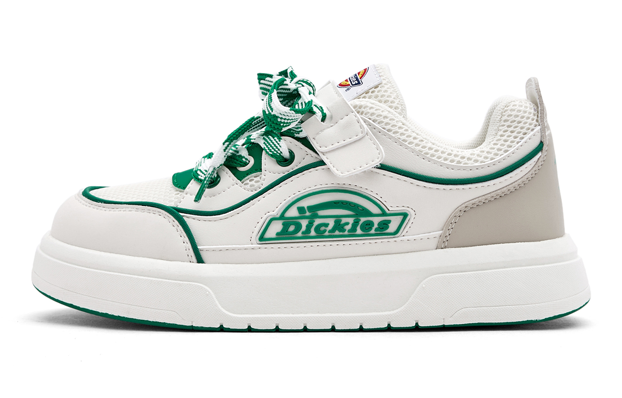 Низкие детские кроссовки для подростков Dickies, белый/зеленый
Низкие детские кроссовки для подростков Dickies, белый/зеленый
