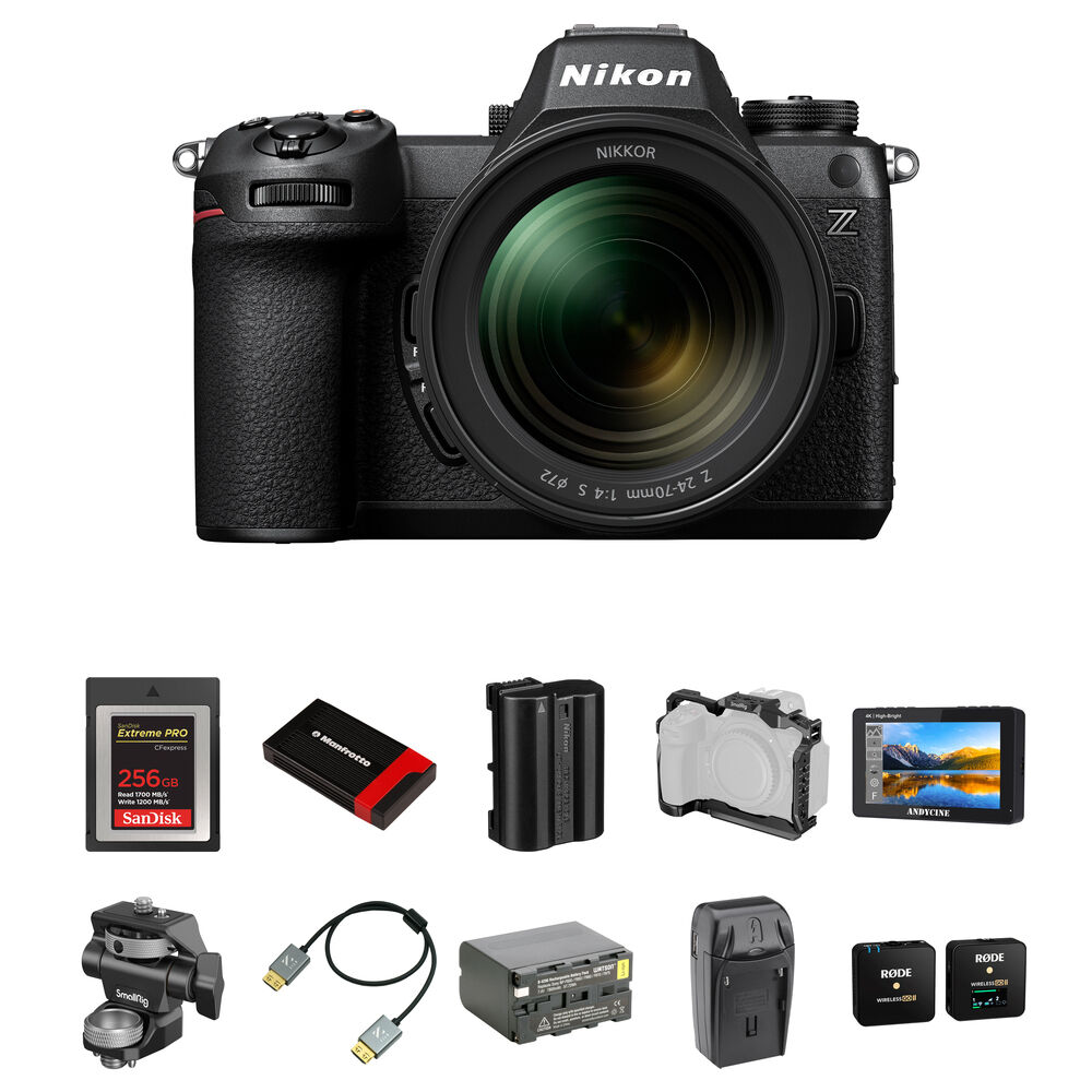 Беззеркальная камера Nikon Z6 III Mirrorless Camera with 24-70mm f/4 Lens and Content, Черный, Беззеркальная камера Nikon Z6 III Mirrorless Camera with 24-70mm f/4 Lens and Content
Беззеркальная камера Nikon Z6 III Mirrorless Camera with 24-70mm f/4 Lens and Content, Черный, Беззеркальная камера Nikon Z6 III Mirrorless Camera with 24-70mm f/4 Lens and Content