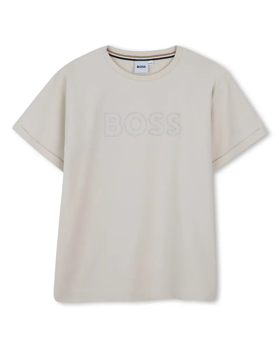 Футболка для девочки с коротким рукавом черного цвета BOSS Kidswear, цвет Crudo
Футболка для девочки с коротким рукавом черного цвета BOSS Kidswear, цвет Crudo