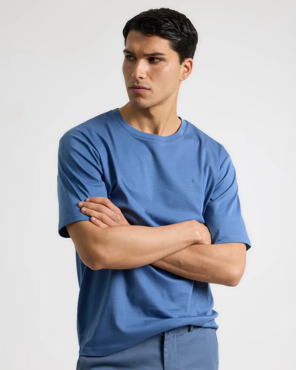 Мужская футболка свободного покроя из хлопка PuroEgo, индиго
Мужская футболка свободного покроя из хлопка PuroEgo, индиго