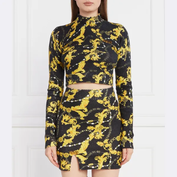 Свитер обычного кроя Versace, черный 
Свитер обычного кроя Versace, черный