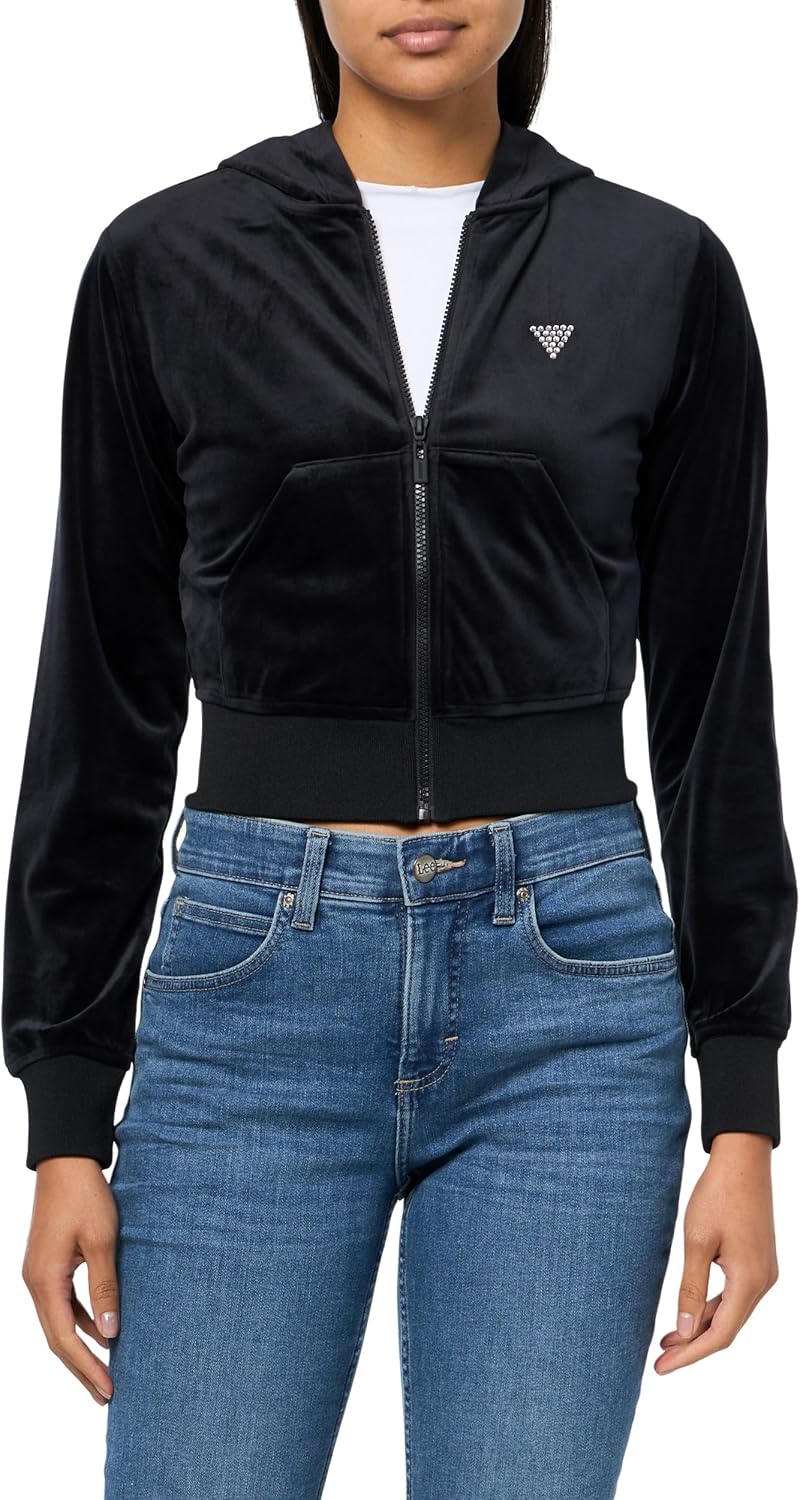 Женская худи с молнией укороченная GUESS, Jet Black, Черный, Женская худи с молнией укороченная GUESS, Jet Black
Женская худи с молнией укороченная GUESS, Jet Black, Черный, Женская худи с молнией укороченная GUESS, Jet Black