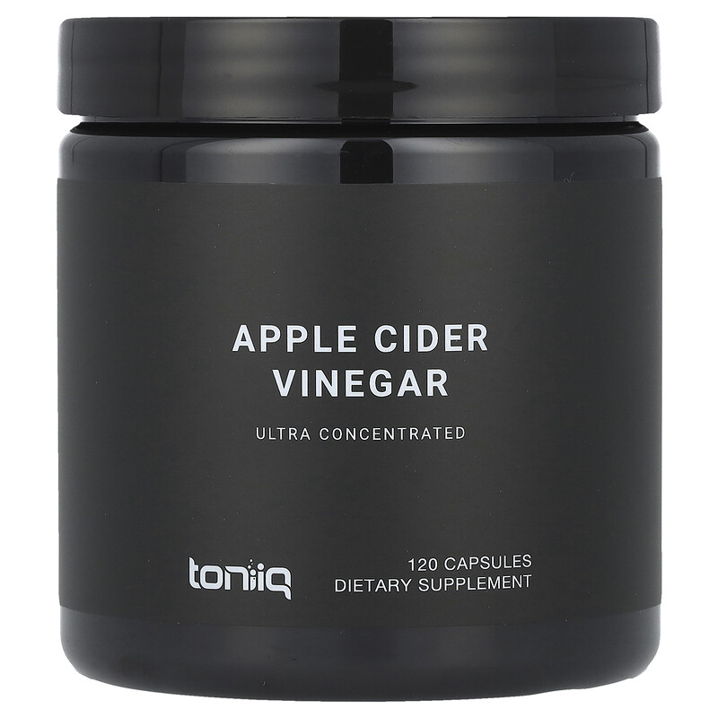 Toniiq, Яблочный уксус, 120 капсул
Toniiq, Яблочный уксус, 120 капсул