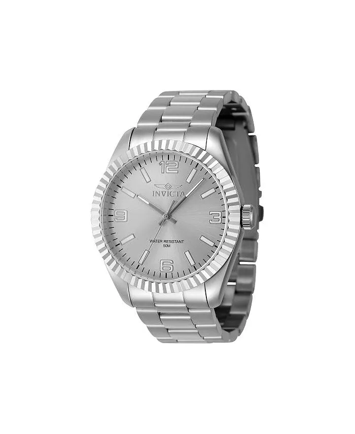 Мужские часы 47449 Specialty Quartz с серебристым циферблатом и тремя стрелками Invicta
Мужские часы 47449 Specialty Quartz с серебристым циферблатом и тремя стрелками Invicta