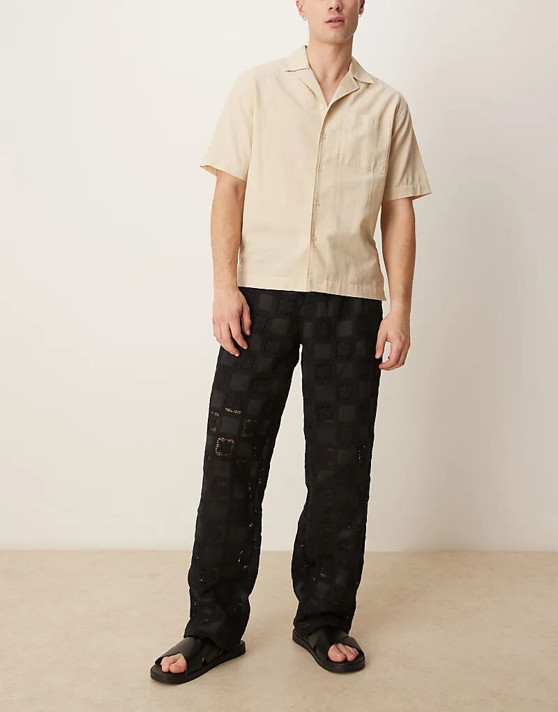 Премиальные мешковатые брюки крючком от ASOS DESIGN черного цвета
Премиальные мешковатые брюки крючком от ASOS DESIGN черного цвета