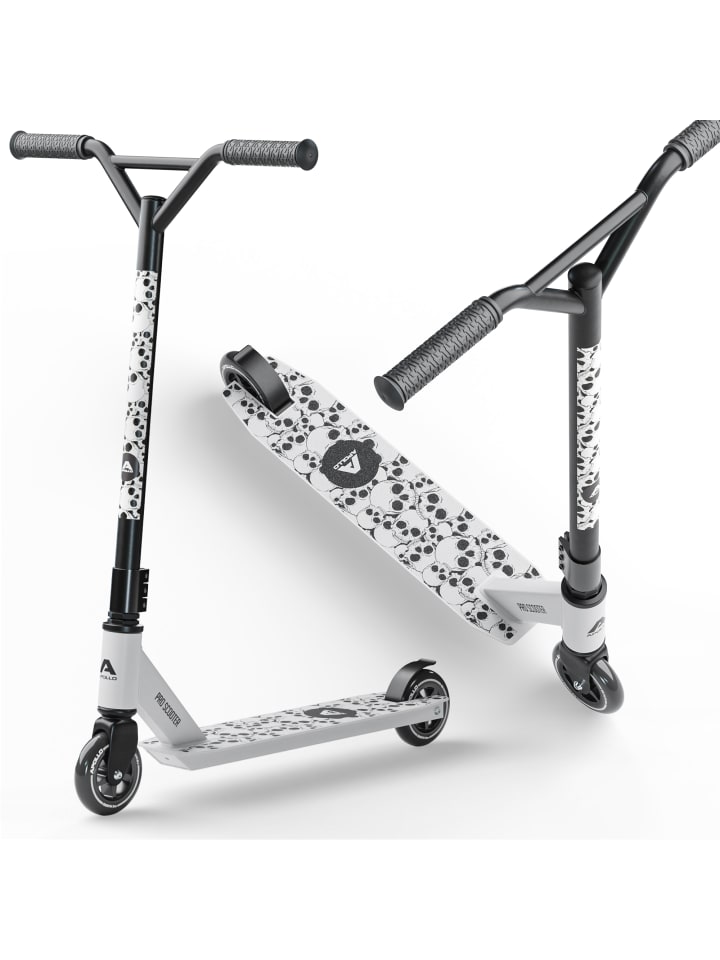 Apollo Трюковый самокат Freestyle "Genius Pro 4.0" в расцветке "череп/белый"
Apollo Трюковый самокат Freestyle "Genius Pro 4.0" в расцветке "череп/белый"