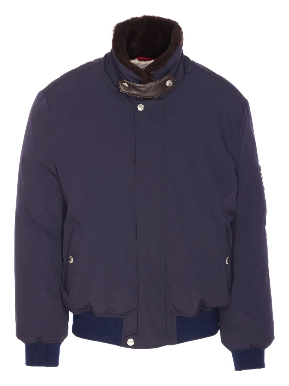 Стеганая куртка с воротником из овчины Brunello Cucinelli, синий
Стеганая куртка с воротником из овчины Brunello Cucinelli, синий