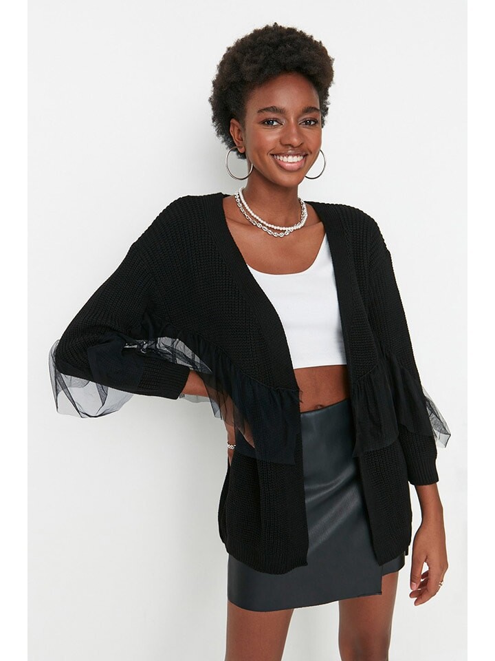 Кардиган trendyol, черный
Кардиган trendyol, черный