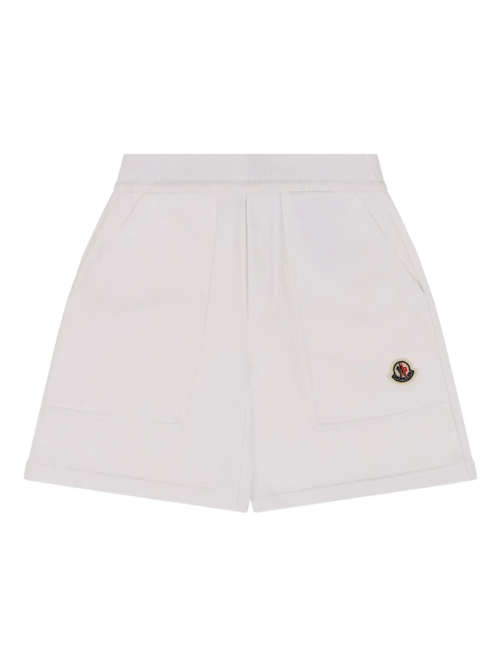 Шорты с эластичным поясом и нашивкой-логотипом Moncler Enfant, белый
Шорты с эластичным поясом и нашивкой-логотипом Moncler Enfant, белый