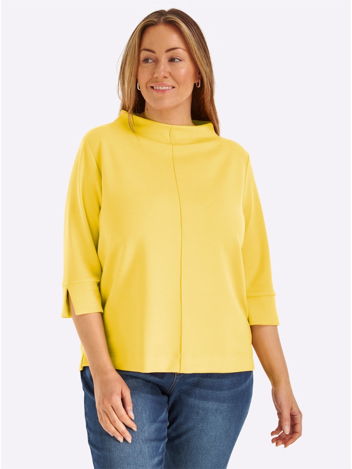 Рубашка с воротником-стойкой лимонного цвета WITT WEIDEN
Рубашка с воротником-стойкой лимонного цвета WITT WEIDEN