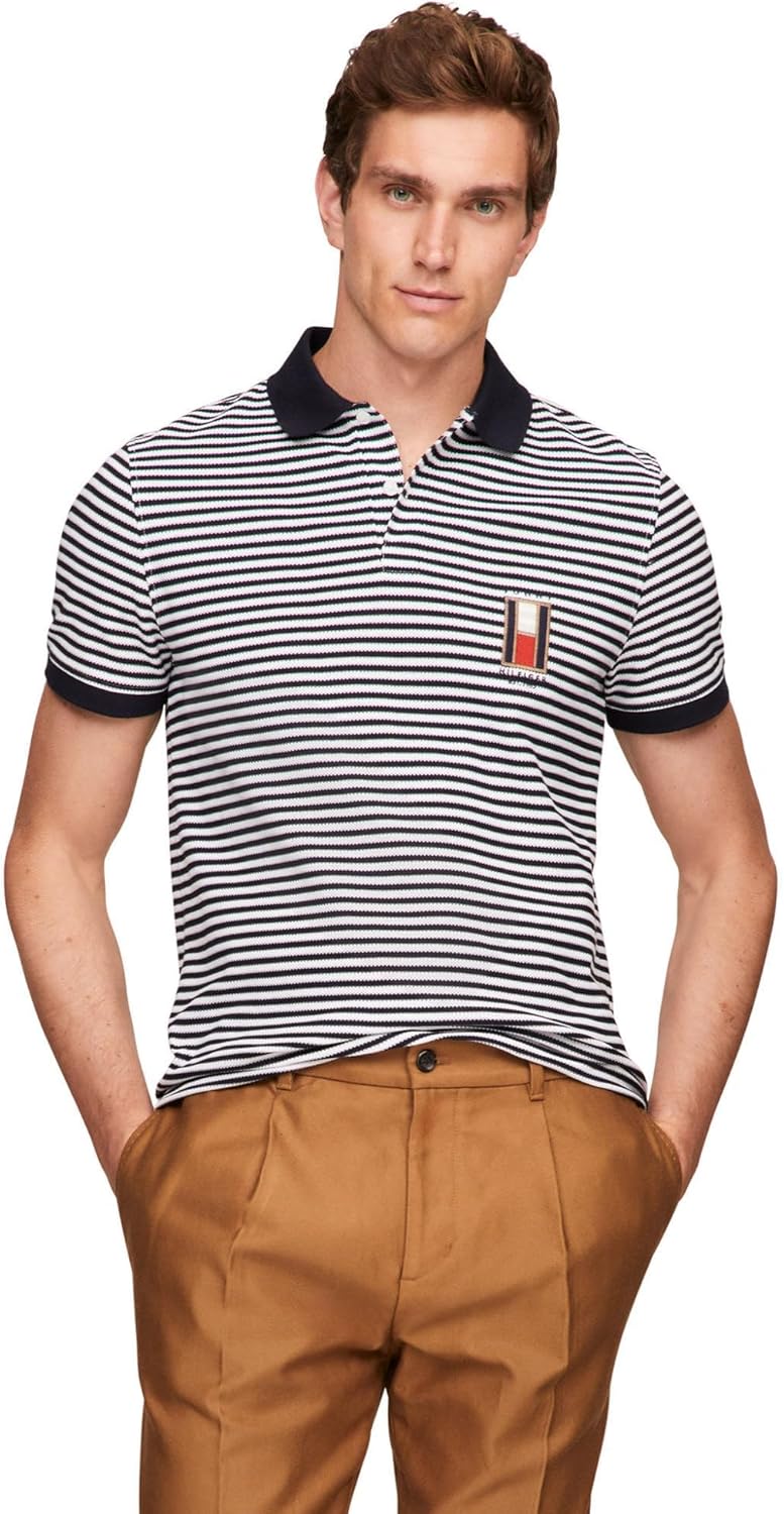 Мужские поло Tommy Hilfiger с коротким рукавом, классического кроя, эластичные, с вертикальным логотипом, Desert Sky / White, Белый, Мужские поло Tommy Hilfiger с коротким рукавом, классического кроя, эластичные, с вертикальным логотипом, Desert Sky / Whi
Мужские поло Tommy Hilfiger с коротким рукавом, классического кроя, эластичные, с вертикальным логотипом, Desert Sky / White, Белый, Мужские поло Tommy Hilfiger с коротким рукавом, классического кроя, эластичные, с вертикальным логотипом, Desert Sky / Whi