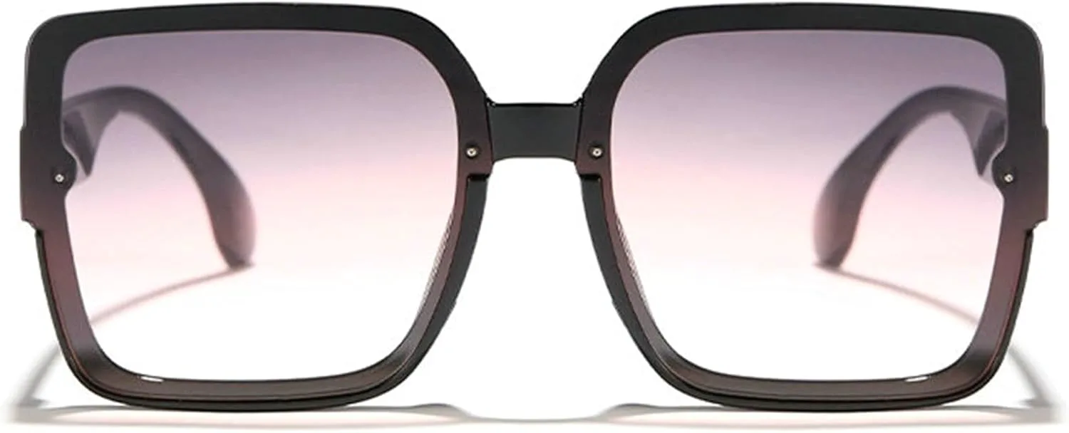 Willochra Модные большие квадратные двухцветные женские солнцезащитные очки в стиле ретро с градиентом, трендовые безободковые солнцезащитные очки UV400, C2
Willochra Модные большие квадратные двухцветные женские солнцезащитные очки в стиле ретро с градиентом, трендовые безободковые солнцезащитные очки UV400, C2