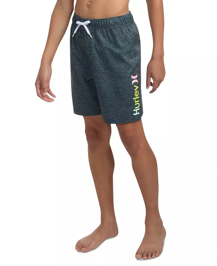 Пляжные шорты с принтом и эффектом меланжа Big Boys на резинке Hurley, черный
Пляжные шорты с принтом и эффектом меланжа Big Boys на резинке Hurley, черный