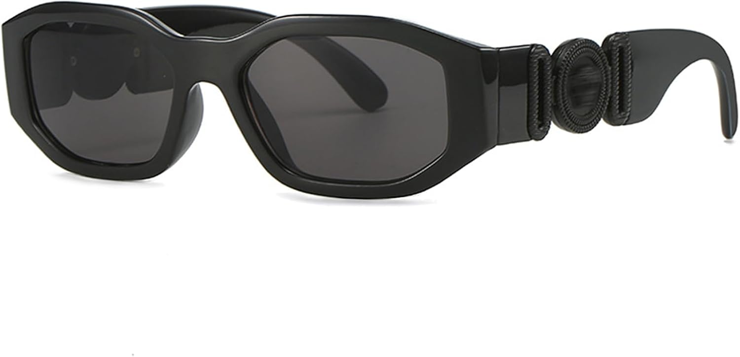 Ретро-солнцезащитные очки прямоугольной формы для женщин и мужчин, модные солнцезащитные очки с толстой квадратной оправой, винтажные черные очки в стиле 90-х YouthMall, A1 Black/Black/Grey
Ретро-солнцезащитные очки прямоугольной формы для женщин и мужчин, модные солнцезащитные очки с толстой квадратной оправой, винтажные черные очки в стиле 90-х YouthMall, A1 Black/Black/Grey