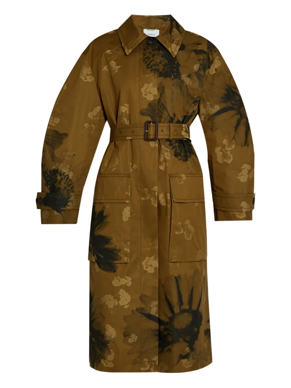 Однобортное пальто с поясом и цветочным принтом ERDEM, зеленый
Однобортное пальто с поясом и цветочным принтом ERDEM, зеленый