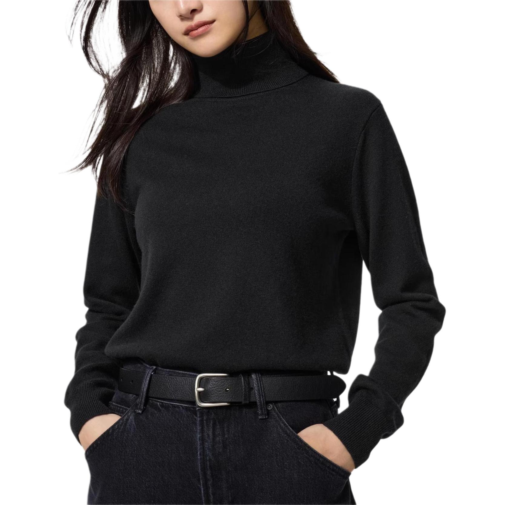 UNIQLO Кашемировый свитер женский черный
UNIQLO Кашемировый свитер женский черный