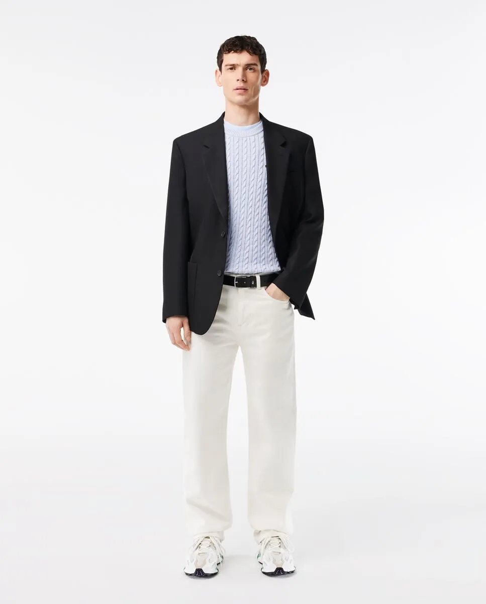 Мужской ремень из гладкой растительно-дубленой кожи Lacoste, черный
Мужской ремень из гладкой растительно-дубленой кожи Lacoste, черный