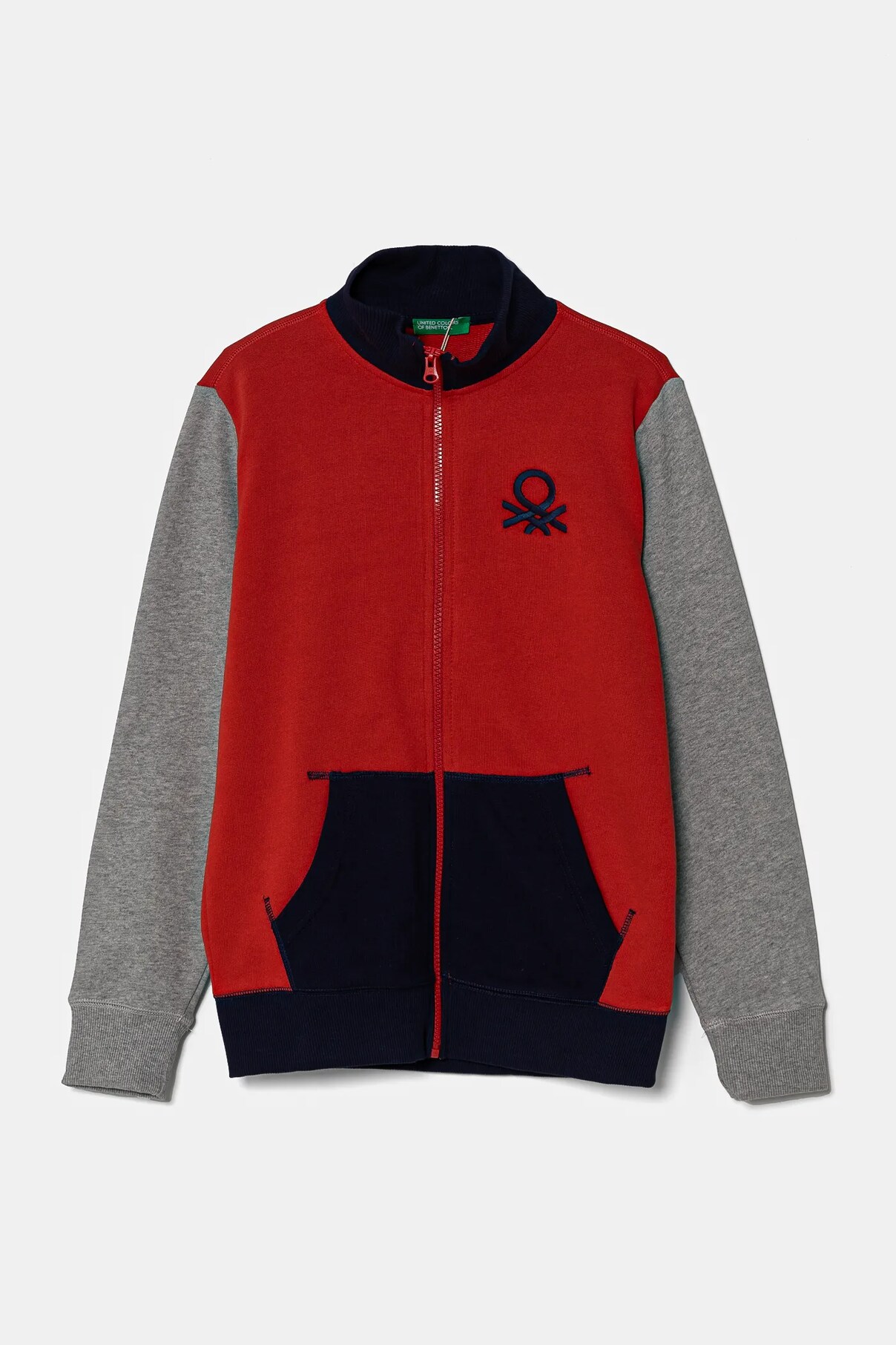 Детская хлопковая толстовка United Colors Of Benetton, красный 
Детская хлопковая толстовка United Colors Of Benetton, красный