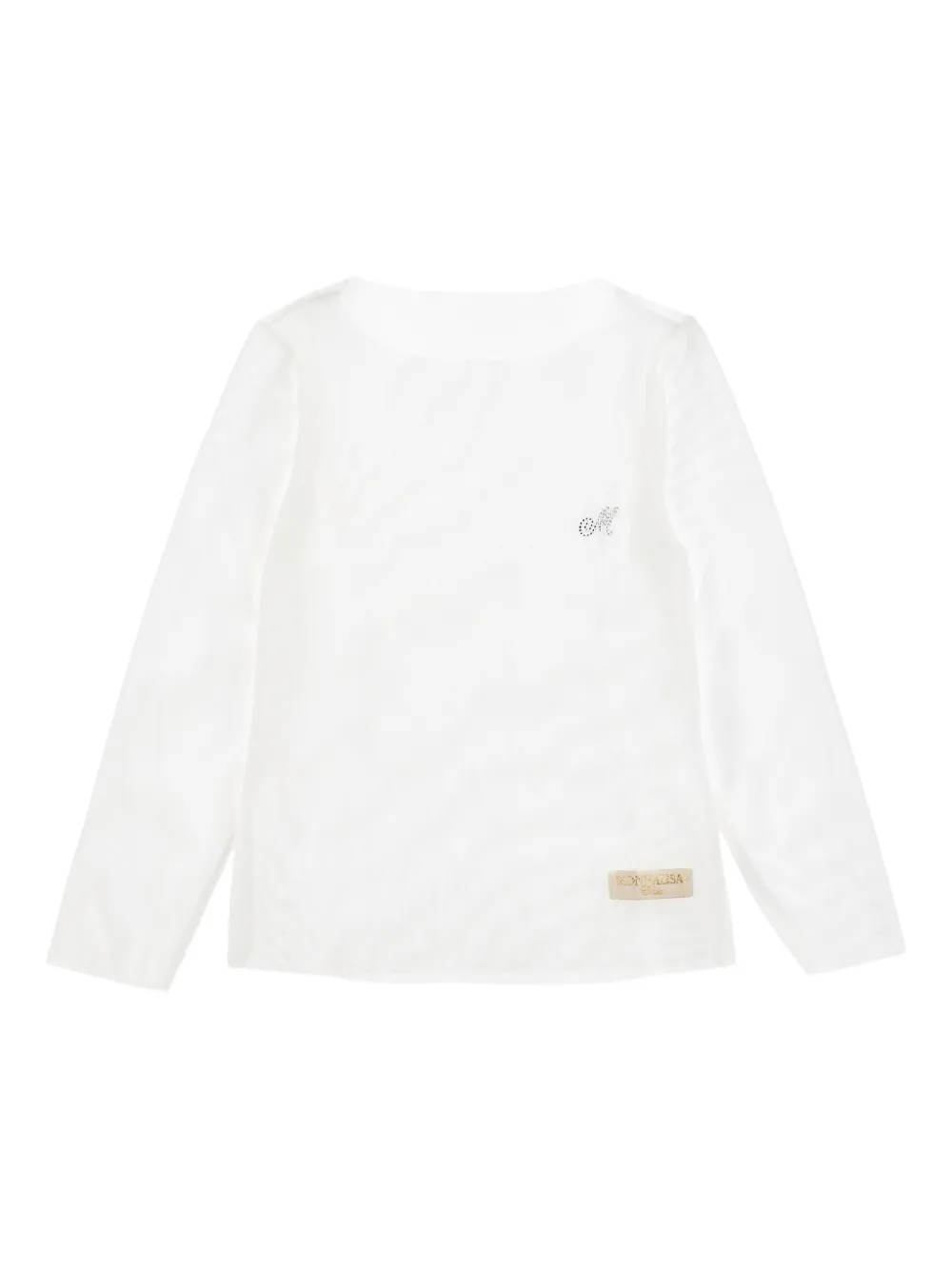 Топ с длинными рукавами Monnalisa, белый
Топ с длинными рукавами Monnalisa, белый