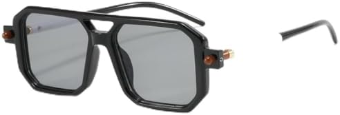 Винтажные квадратные солнцезащитные очки с двойной дужкой, модные, в стиле пудинга из тофу, зеркальные, для уличной фотосессии, плоские, женские MTZJH, Black White Grey
Винтажные квадратные солнцезащитные очки с двойной дужкой, модные, в стиле пудинга из тофу, зеркальные, для уличной фотосессии, плоские, женские MTZJH, Black White Grey