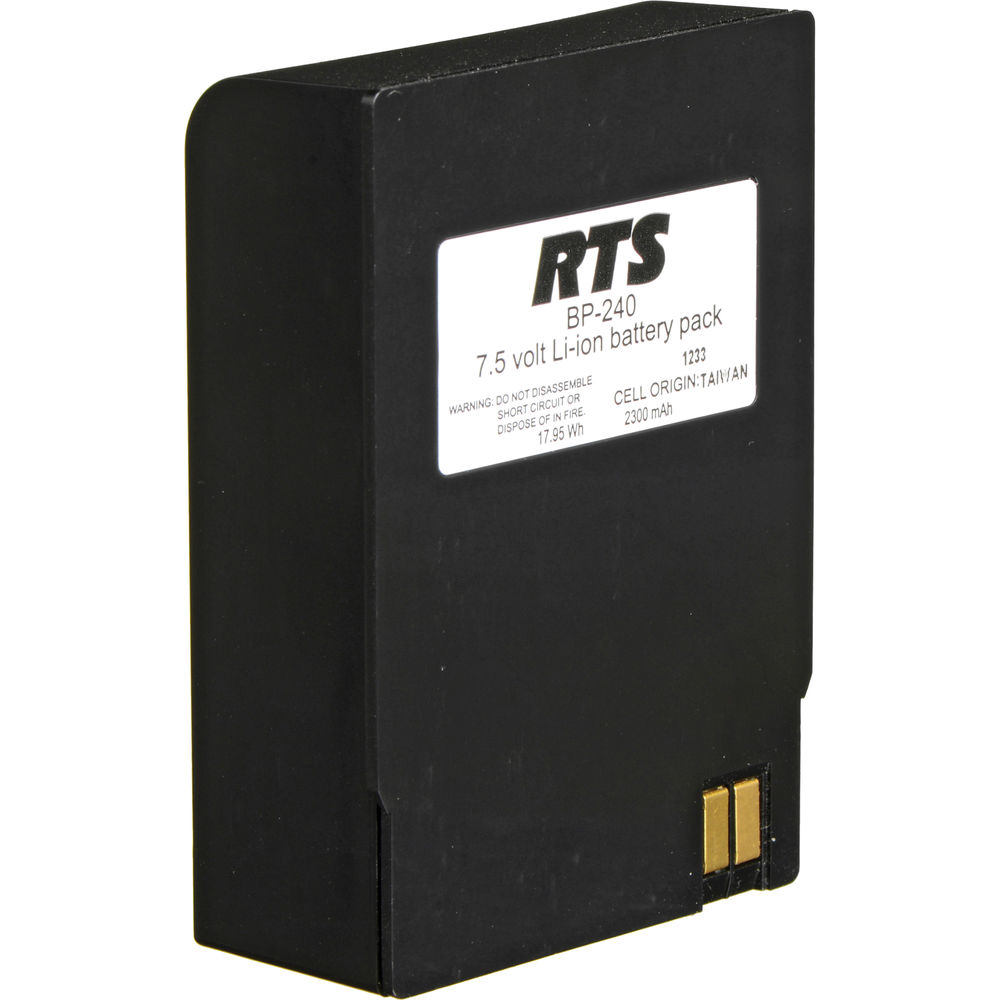 Telex/RTS BP-240 Battery Pack for TR-240 Bodypack F.01U.416.192
Telex/RTS BP-240 Battery Pack for TR-240 Bodypack F.01U.416.192