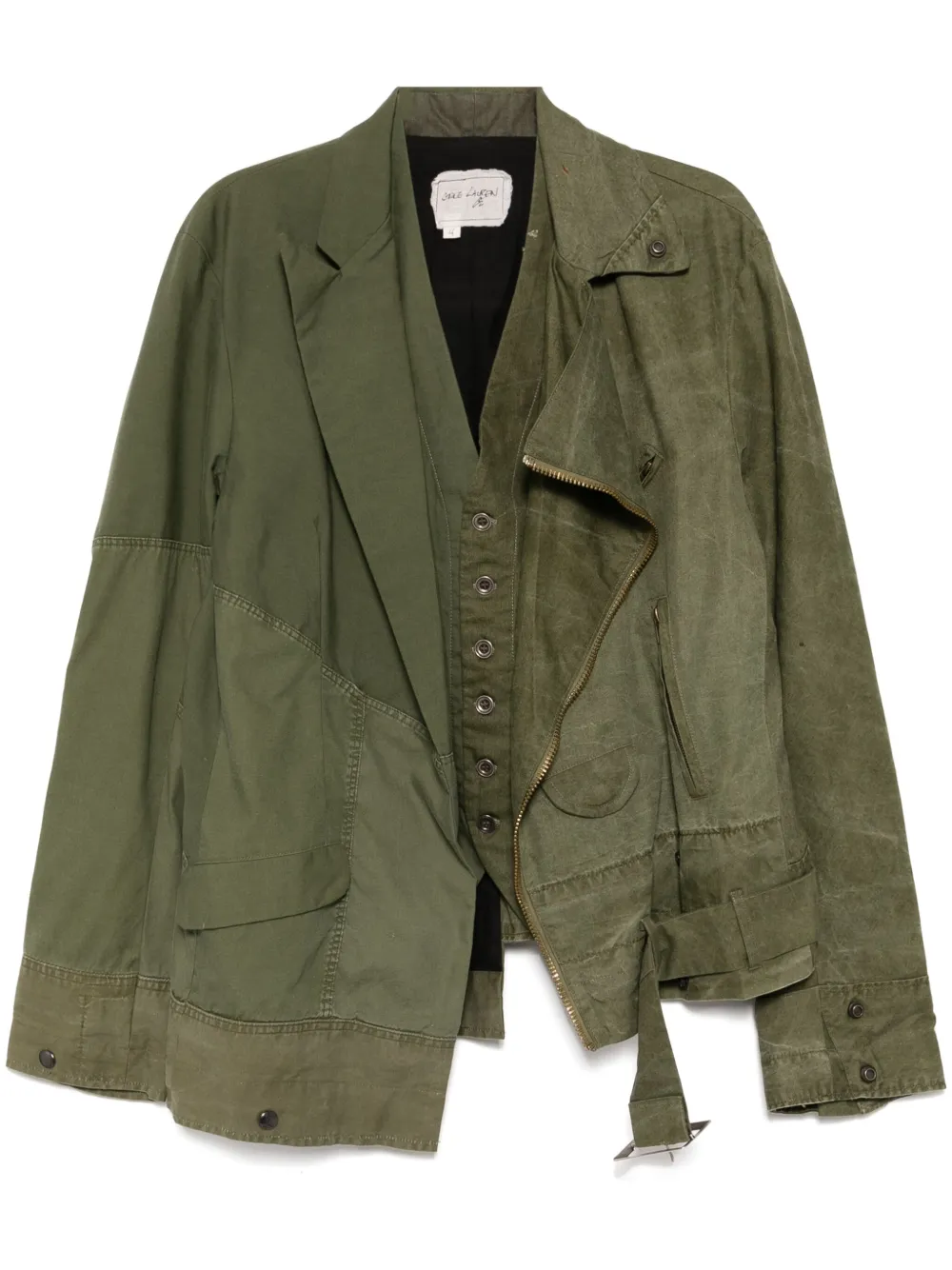 Куртка со вставками Greg Lauren, зеленый
Куртка со вставками Greg Lauren, зеленый