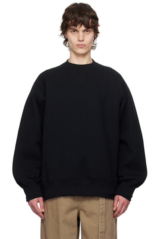 Черный пуловер Sponge Sweat Толстовка sacai
Черный пуловер Sponge Sweat Толстовка sacai
