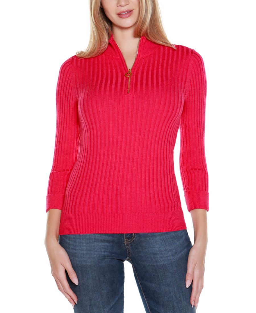 Женский ребристый свитер с застежкой-молнией до середины груди Belldini, Azalea
Женский ребристый свитер с застежкой-молнией до середины груди Belldini, Azalea