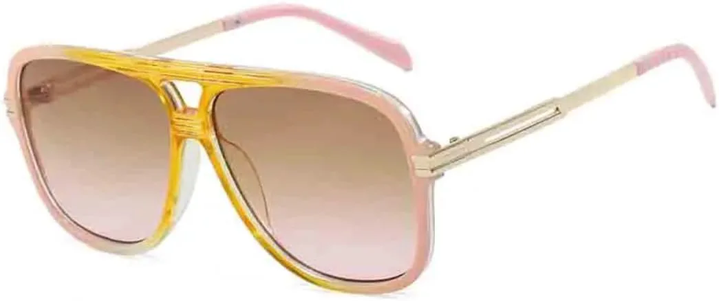 Классические винтажные солнцезащитные очки с двойной перемычкой для женщин, модные, роскошные, с защитой от УФ-излучения для мужчин VVTWSSW, Pink Tea Pink
Классические винтажные солнцезащитные очки с двойной перемычкой для женщин, модные, роскошные, с защитой от УФ-излучения для мужчин VVTWSSW, Pink Tea Pink