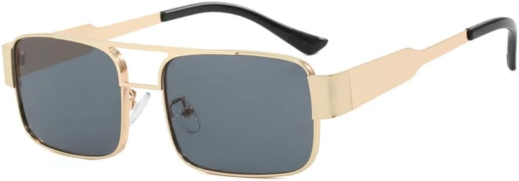 Солнцезащитные очки с защитой UV400 | Металлическая маленькая оправа в стиле панк | для женщин и мужчин, для занятий спортом на открытом воздухе и вождения DSVIGF, Gold Gray
Солнцезащитные очки с защитой UV400 | Металлическая маленькая оправа в стиле панк | для женщин и мужчин, для занятий спортом на открытом воздухе и вождения DSVIGF, Gold Gray