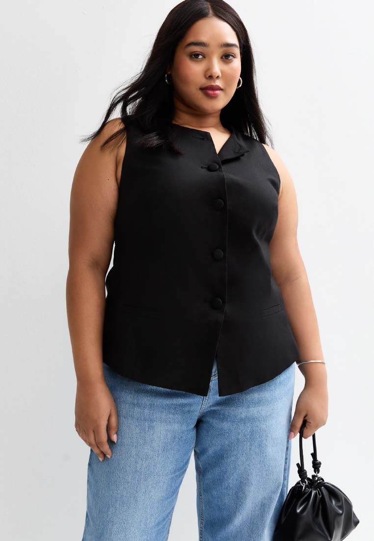 Жилет CURVES LINEN BLEND CREW NECK New Look Curves, черный
Жилет CURVES LINEN BLEND CREW NECK New Look Curves, черный