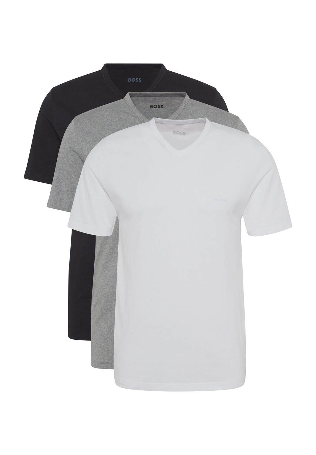 Набор из 3 хлопковых мужских маек с v-образным вырезом BOSS, цвет Assorted Pre- 
Набор из 3 хлопковых мужских маек с v-образным вырезом BOSS, цвет Assorted Pre-