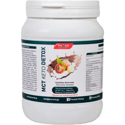 Mct Keto Detox Шоколадная добавка с лесным орехом для похудения - 430 г Prevent
Mct Keto Detox Шоколадная добавка с лесным орехом для похудения - 430 г Prevent