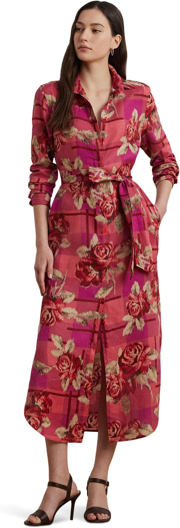 Платье Lauren Ralph Lauren Petite Floral Checked Linen Shirtdress, цвет Red/Pink Multi
Платье Lauren Ralph Lauren Petite Floral Checked Linen Shirtdress, цвет Red/Pink Multi