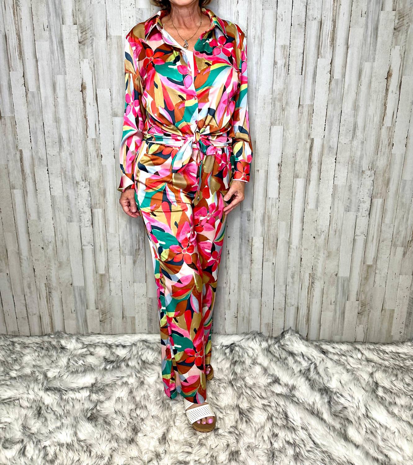 "Круизные брюки для островов" в мультиколоре CHARLIE B
"Круизные брюки для островов" в мультиколоре CHARLIE B