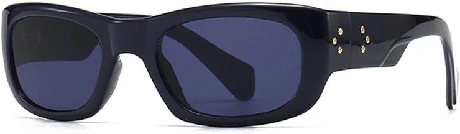 Солнцезащитные очки в стиле панк с прямоугольными заклепками для мужчин, винтажные женские солнцезащитные очки с защитой от УФ-излучения UV400 TVTBBVV, Black Dark Blue
Солнцезащитные очки в стиле панк с прямоугольными заклепками для мужчин, винтажные женские солнцезащитные очки с защитой от УФ-излучения UV400 TVTBBVV, Black Dark Blue