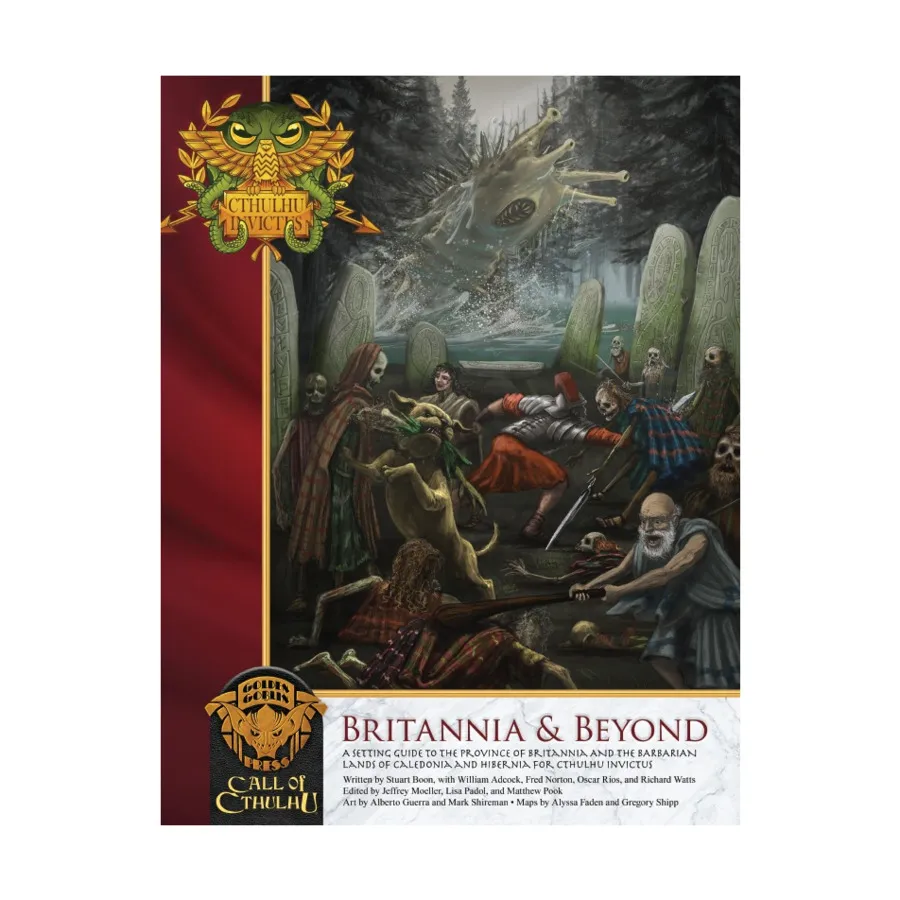 Cthulhu Invictus - Britannia & Beyond, Call of Cthulhu - Adventures & Modules (Golden Goblin Press), мягкая обложка
Cthulhu Invictus - Britannia & Beyond, Call of Cthulhu - Adventures & Modules (Golden Goblin Press), мягкая обложка