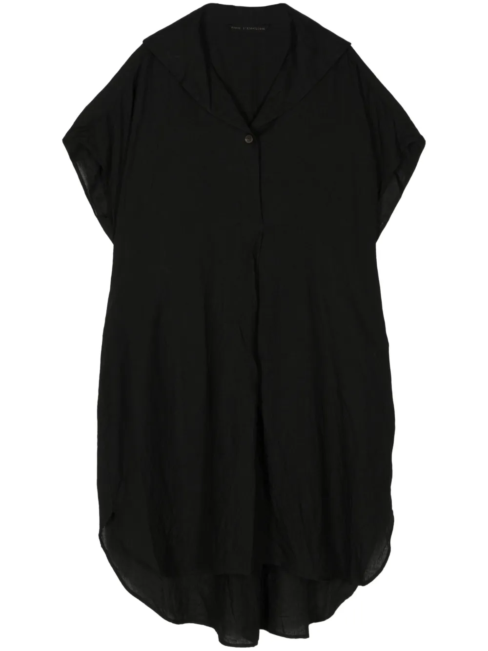 Льняное платье-рубашка мини Forme D'expression, черный 
Льняное платье-рубашка мини Forme D'expression, черный
