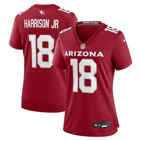 Женская игровая футболка Marvin Harrison Jr Cardinal Arizona Cardinals Nike
Женская игровая футболка Marvin Harrison Jr Cardinal Arizona Cardinals Nike