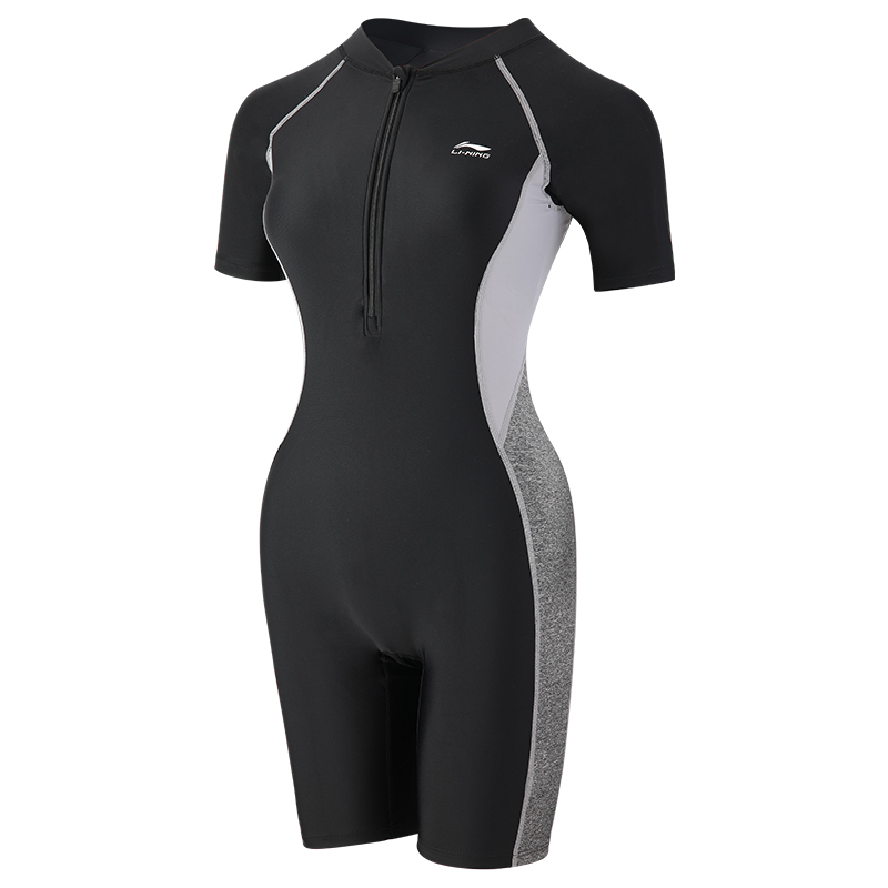 Женский слитный купальник черный серый LINING
Женский слитный купальник черный серый LINING