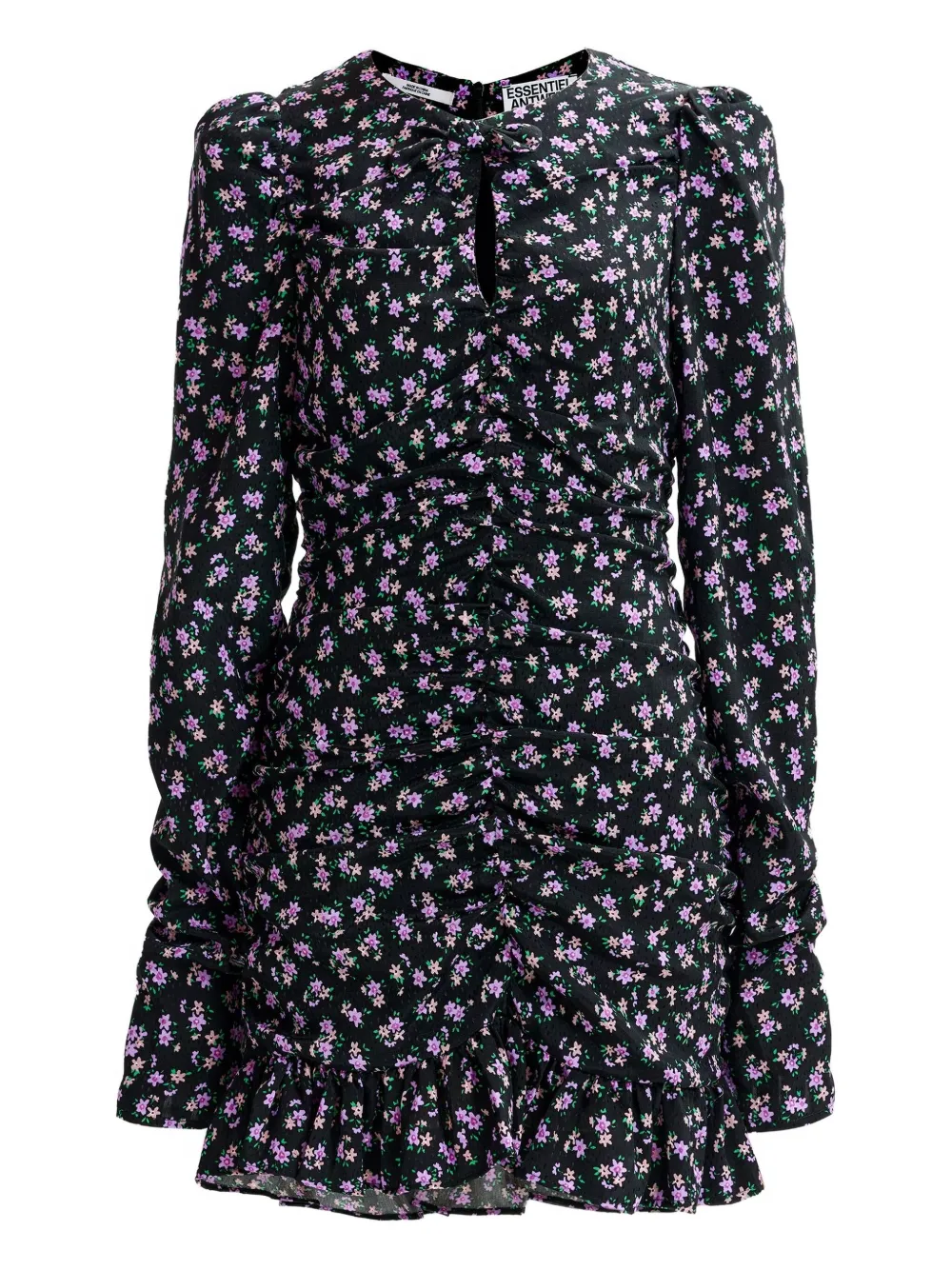 Мини-платье с рукавами-буфами и оборками Essentiel Antwerp, черный
Мини-платье с рукавами-буфами и оборками Essentiel Antwerp, черный