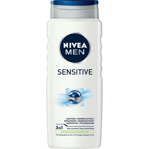 Гель для душа для чувствительной кожи для мужчин, 500 мл Nivea Men sensitive
Гель для душа для чувствительной кожи для мужчин, 500 мл Nivea Men sensitive